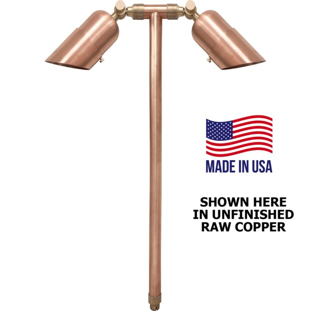 Best Landscape Path Light - Patriot Two Head Adjustable Copper