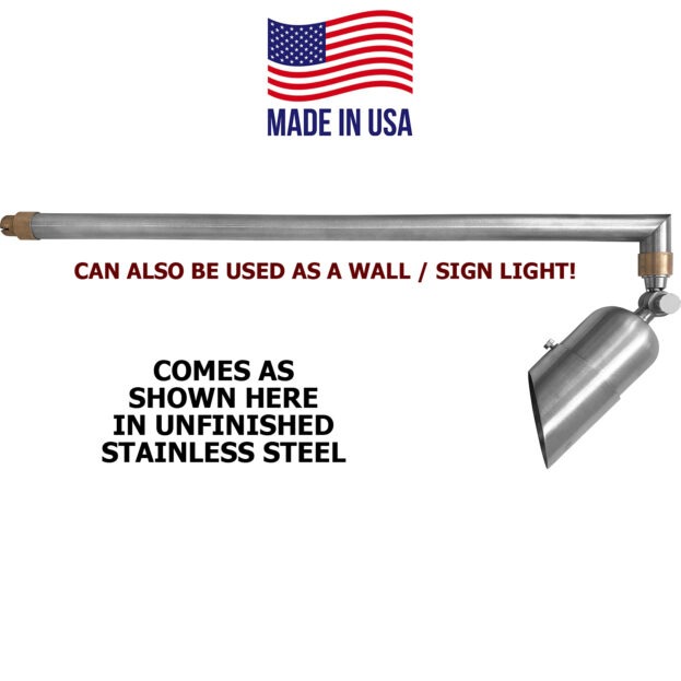 Best Landscape Path Light - Patriot One Head Adjustable Stainless Steel