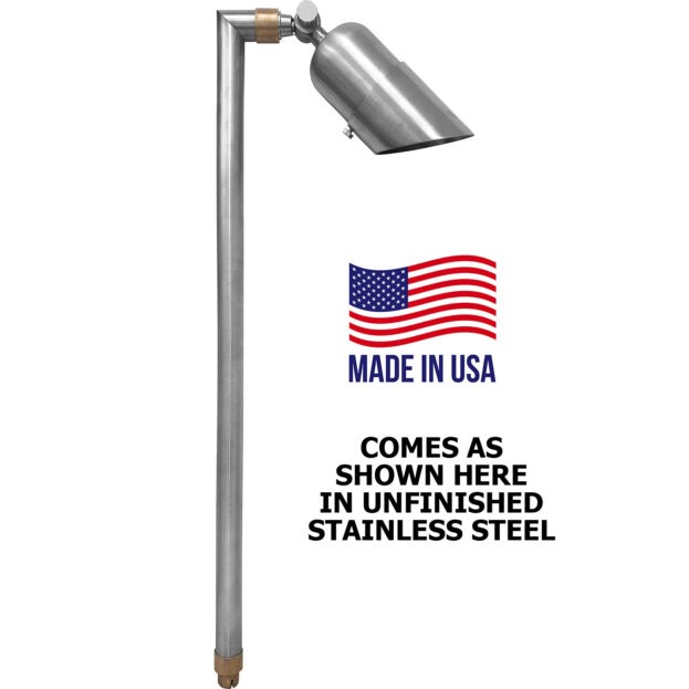 Best Landscape Path Light - Patriot One Head Adjustable Stainless Steel