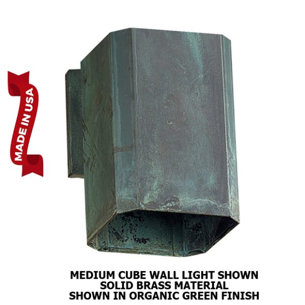 "The Cube" Up or Down Wall Cylinder, 120V or 12V LED, Made In USA!
