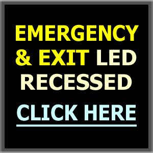 Recessed LED Exit & Emergency Lights