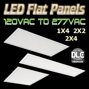LED Flat Panels, 1X4, 2X2 & 2X4, Back Lit and Side Lit