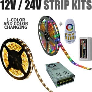 Single Color & RGBW LED Strip Light Kits - Customizable!
