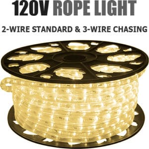 120V Line Voltage LED Rope Light - 1/2" & 3/8"