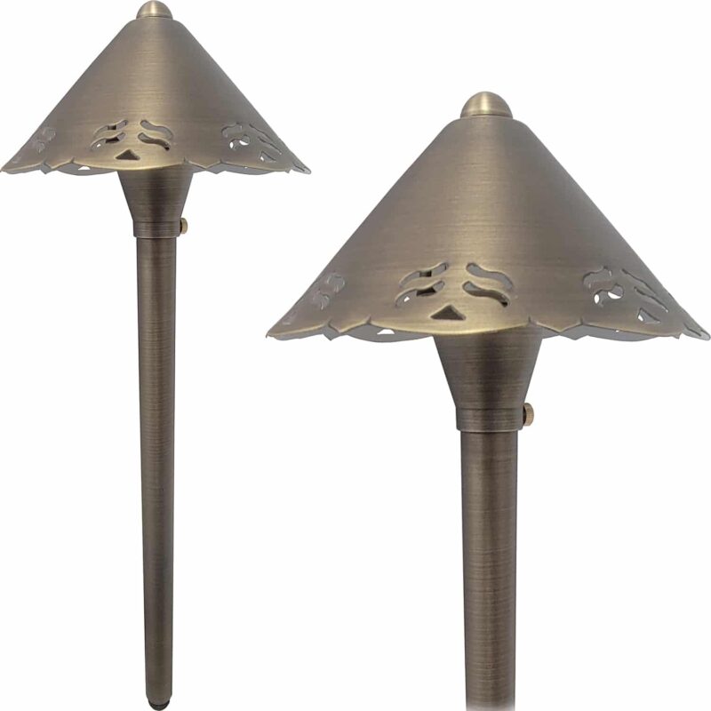 Cast brass LED Luna Bonita path light - Shop C2CLights.com. 