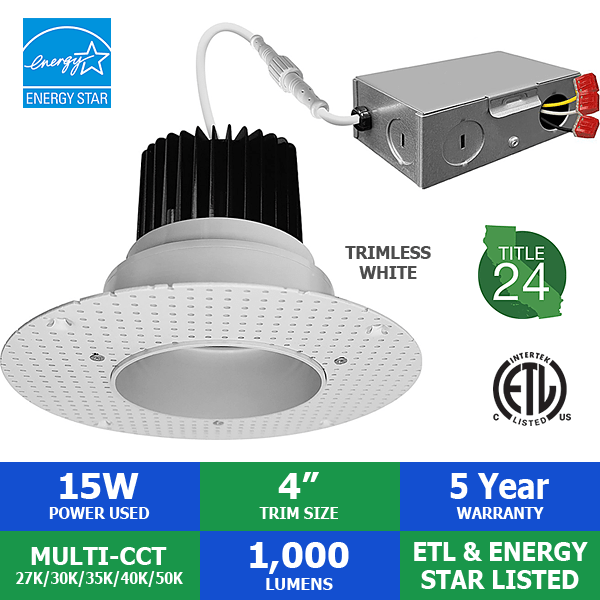 4″ Round Prolux LED Trimless Downlight - Shop C2CLights.com. 