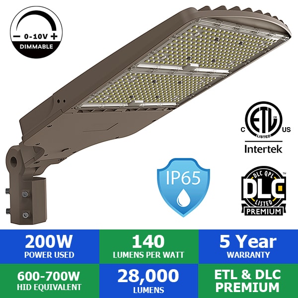 200 Watt Valtech Series LED Area / Parking Lot Flood Light - Shop C2CLights.com.