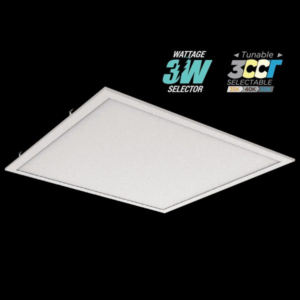 2X2 Pro Series Back-Lit LED Panel, Tri-Wattage (20W/30W/40W), CCT Tuneable, DLC Premium
