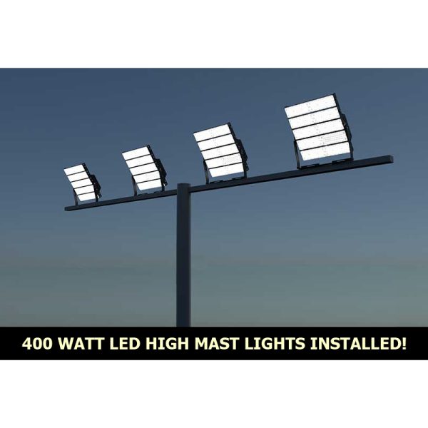 LED High-Mast Flood Light, SuperChip Prolux Series, 400 Watts (Type 1), DLC