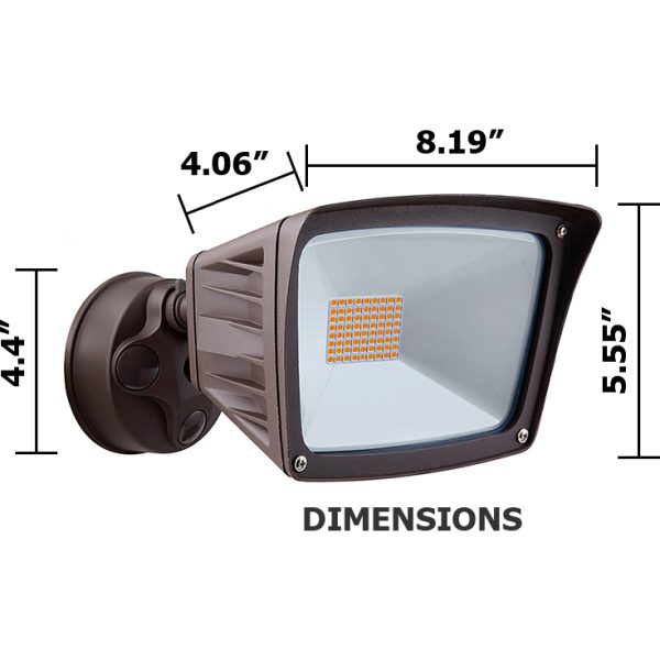 NexGen™ 40 Watt Pro LED Flood / Motion Sensor Light, Dimmable