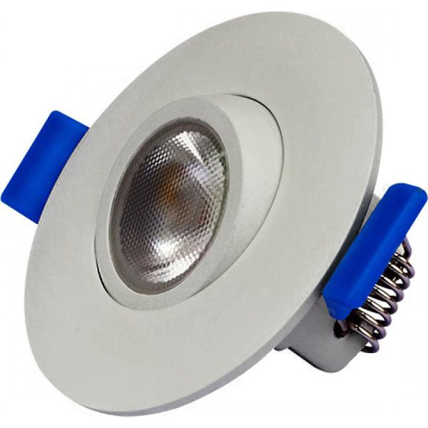 2" Ultra Sleek Round Adjustable Gimbal LED Recessed Downlight, 5 Watts, Dimmable