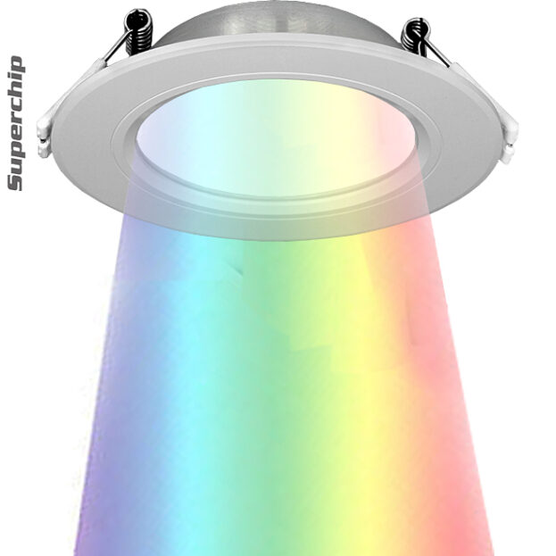 Superchip™ Exclusive 4" 6W LED Syncable Color-Changing Recessed Light