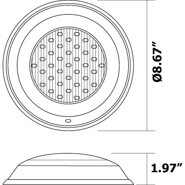 Superchip™ Exclusive 15 Watt Pool Blaster II 12V-24V Syncable Color-Changing Underwater Light