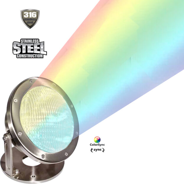 Superchip™ Exclusive Aqua Blaster II 12V Syncable Color-Changing Underwater Light 18-27W