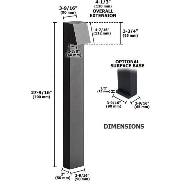 12V or 120V LED Pegasus I Series Contemporary Path Light