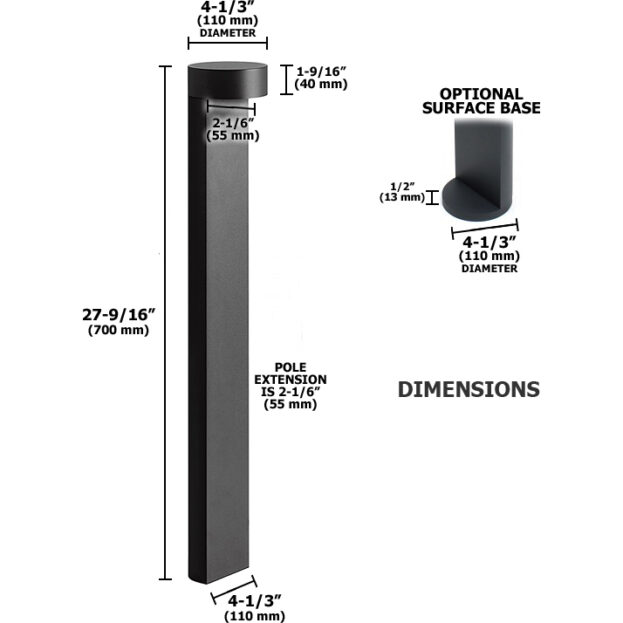 12V or 120V LED Pegasus II Series Contemporary Path Light