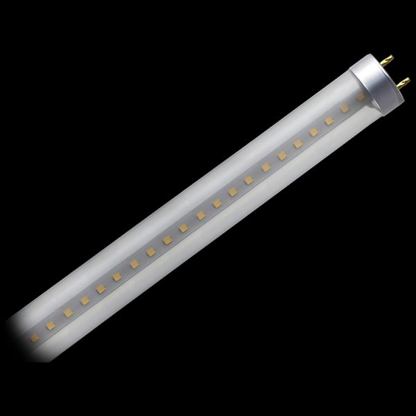 LED T8 Tube, 4 Foot, 18 Watts, Clear Glass Lens, Bypass Ballast or PNP, 2550 Lumens