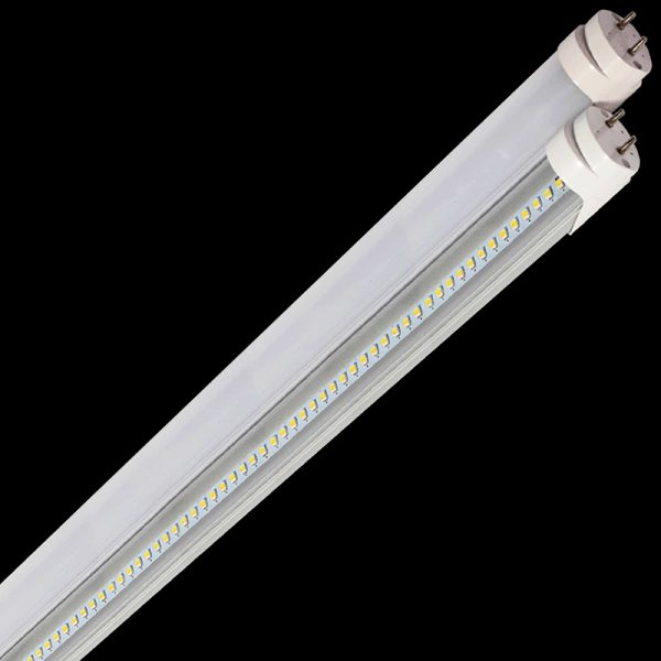 LED T8 Tube, 4 Foot, 18 Watts, Opal or Clear Polycarbonate, Bypass Ballast, 2340 Lumens