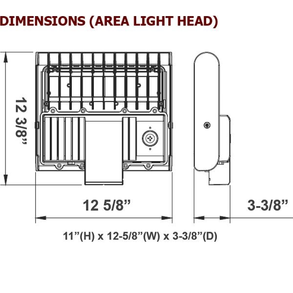 LED Area / Pole Light, NexGen™ 2.0 LFS Sleek Series, 50-150 Watts, Dimmable