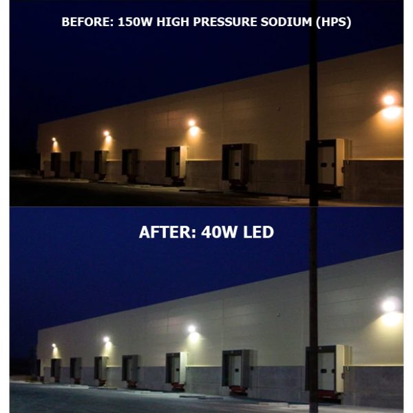 LED Yard Light, 27 Watt Barn Style Value Area Flood / Wall Light