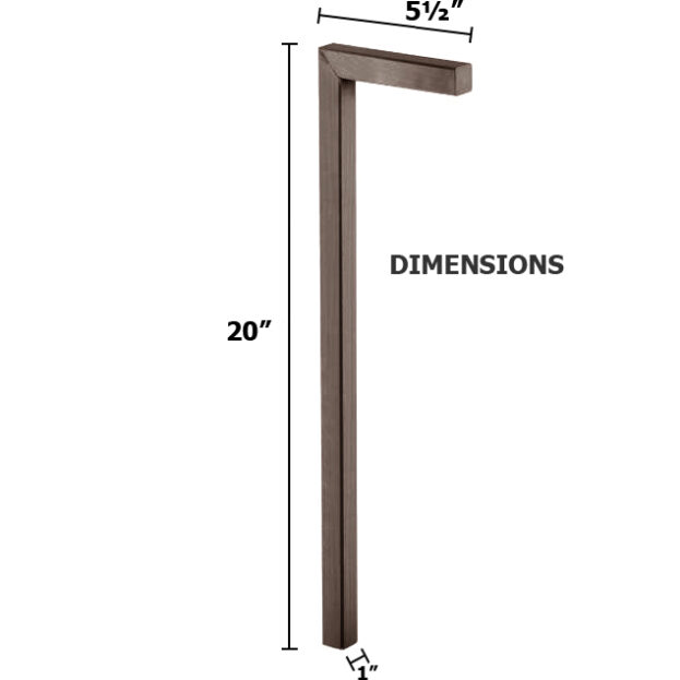 12V or 120V LED Capella II Series Contemporary Path Light